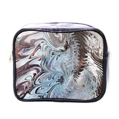 Painted feathers Mini Toiletries Bag (One Side)