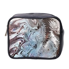 Painted feathers Mini Toiletries Bag (Two Sides)