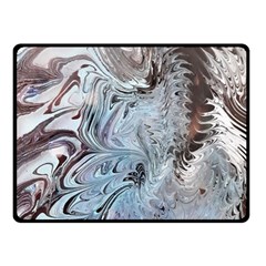 Painted feathers Fleece Blanket (Small)