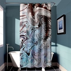 Painted feathers Shower Curtain 36  x 72  (Stall) 