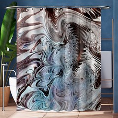 Painted feathers Shower Curtain 60  x 72  (Medium) 