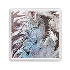 Painted feathers Memory Card Reader (Square)