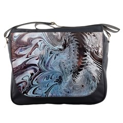 Painted feathers Messenger Bag