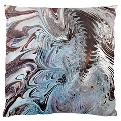 Painted feathers Large Cushion Case (One Side)