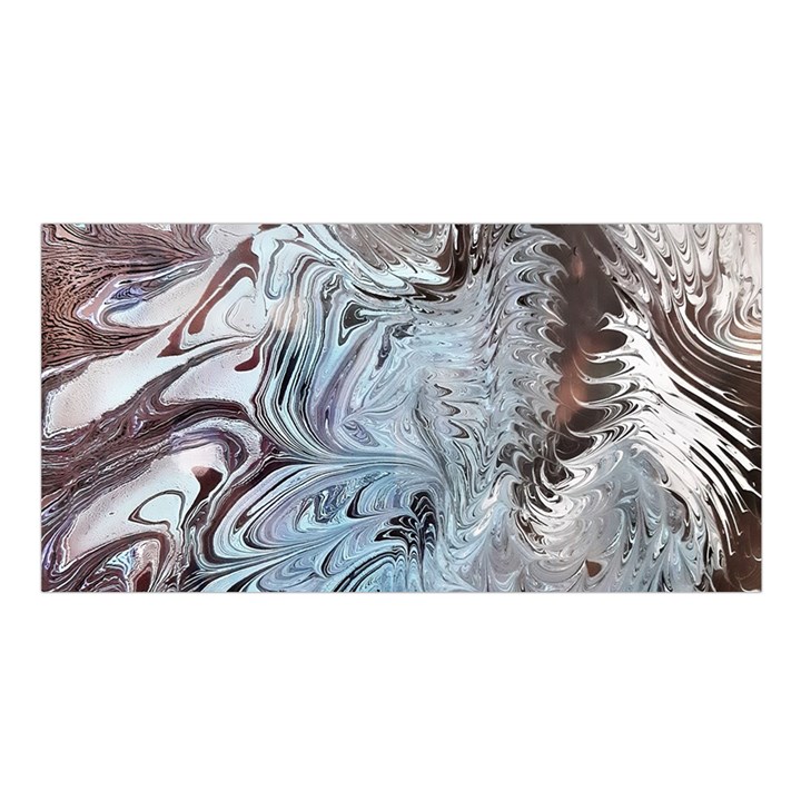 Painted feathers Satin Shawl