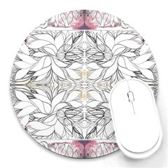 Repeats-modules I Round Mousepads by kaleidomarblingart