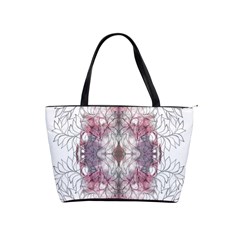 Inked Petals Classic Shoulder Handbag by kaleidomarblingart