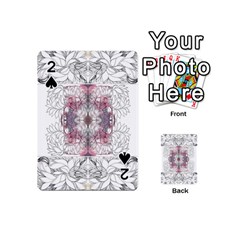 Inked Petals Playing Cards 54 Designs (mini) by kaleidomarblingart