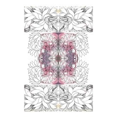 Inked Petals Shower Curtain 48  X 72  (small)  by kaleidomarblingart