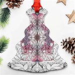 Inked petals Ornament (Christmas Tree)  Front