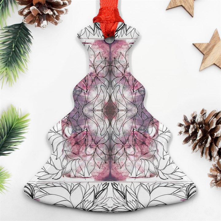 Inked petals Ornament (Christmas Tree) 