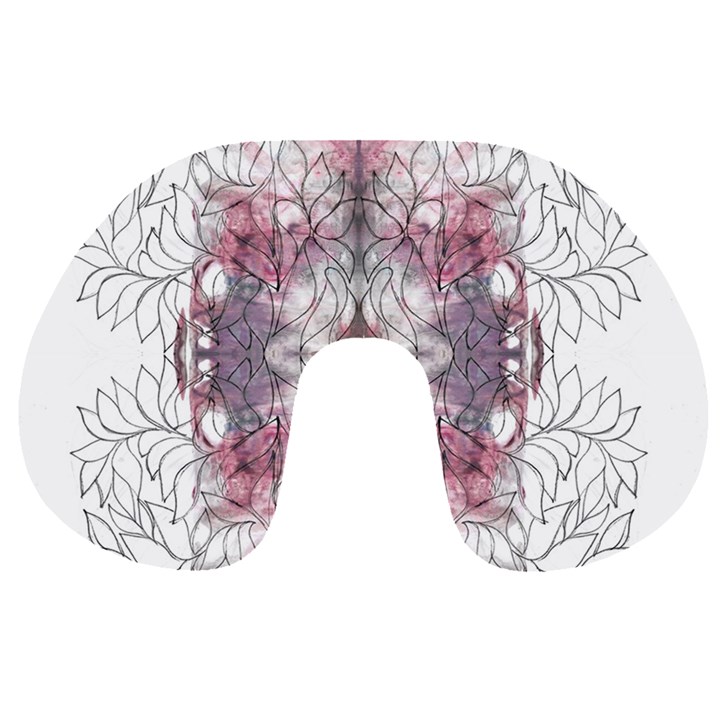 Inked petals Travel Neck Pillow