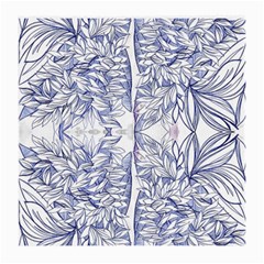 Blue Biro Ornate Medium Glasses Cloth (2 Sides) by kaleidomarblingart