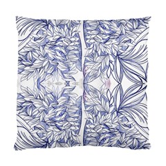 Blue Biro Ornate Standard Cushion Case (one Side) by kaleidomarblingart