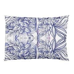 Blue Biro Ornate Pillow Case by kaleidomarblingart