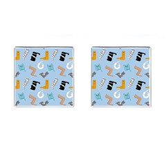 Unusual And Funny Tetris Cats Cufflinks (square) by SychEva