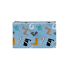 Unusual And Funny Tetris Cats Cosmetic Bag (small) by SychEva