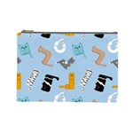 Unusual And Funny Tetris Cats Cosmetic Bag (Large) Front