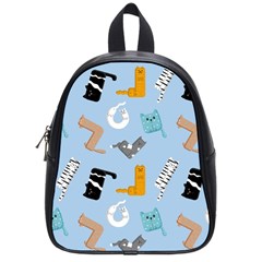 Unusual And Funny Tetris Cats School Bag (small) by SychEva