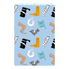 Unusual And Funny Tetris Cats Shower Curtain 48  X 72  (small)  by SychEva