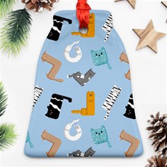 Unusual And Funny Tetris Cats Ornament (bell) by SychEva