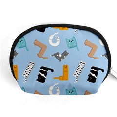 Unusual And Funny Tetris Cats Accessory Pouch (medium) by SychEva