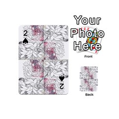 Mixed Media Ink Drawing Playing Cards 54 Designs (mini) by kaleidomarblingart