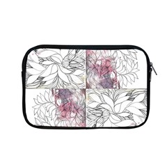 Mixed Media Ink Drawing Apple Macbook Pro 13  Zipper Case by kaleidomarblingart