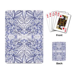 Blue Biro Arabesque  Playing Cards Single Design (rectangle) by kaleidomarblingart