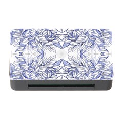 Blue Biro Arabesque  Memory Card Reader With Cf by kaleidomarblingart