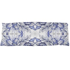 Blue Biro Arabesque  Body Pillow Case Dakimakura (two Sides) by kaleidomarblingart