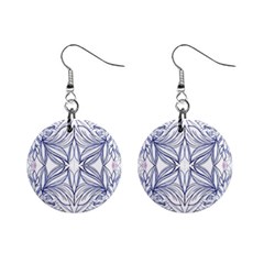 Blue biro repeats IV Mini Button Earrings