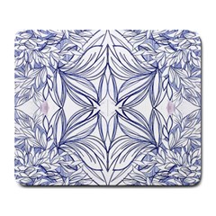 Blue Biro Repeats Iv Large Mousepads