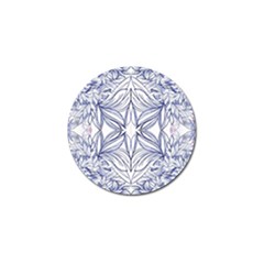 Blue biro repeats IV Golf Ball Marker (4 pack)