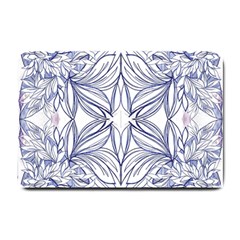 Blue biro repeats IV Small Doormat 