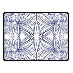 Blue biro repeats IV Fleece Blanket (Small) 50 x40  Blanket Front