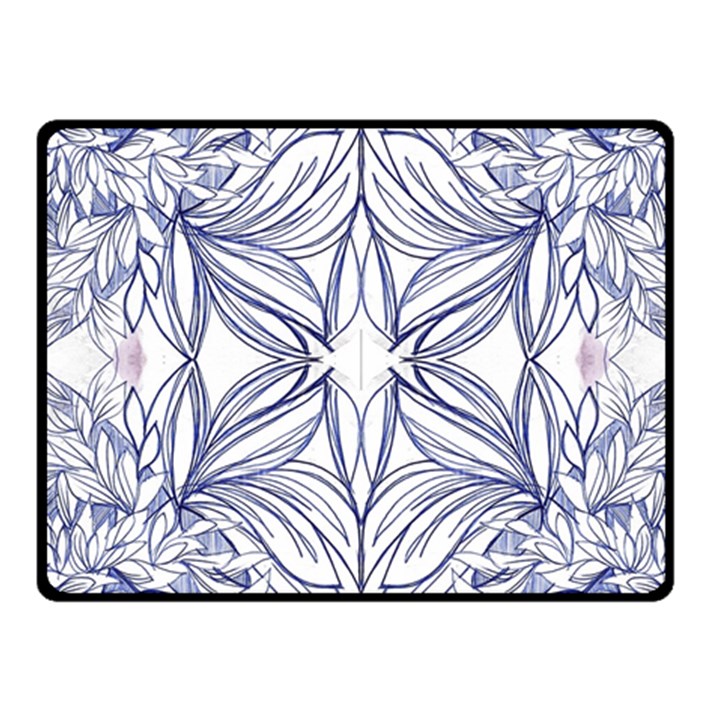 Blue biro repeats IV Fleece Blanket (Small)