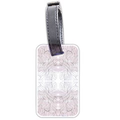 Inked Petals On Pink Luggage Tag (two Sides) by kaleidomarblingart