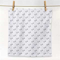 Stylized Bird Cartoon Drawing Pattern Face Towel by dflcprintsclothing