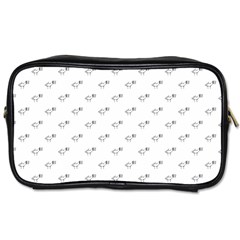 Stylized Bird Cartoon Drawing Pattern Toiletries Bag (one Side) by dflcprintsclothing