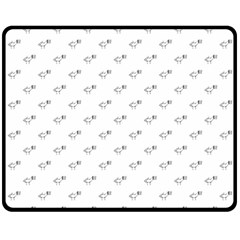 Stylized Bird Cartoon Drawing Pattern Fleece Blanket (medium) 