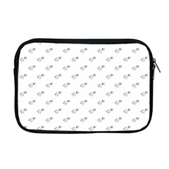 Stylized Bird Cartoon Drawing Pattern Apple Macbook Pro 17  Zipper Case by dflcprintsclothing