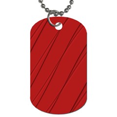 Print Cornell Red Pattern Design Dog Tag (one Side) by dflcprintsclothing