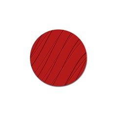 Print Cornell Red Pattern Design Golf Ball Marker by dflcprintsclothing