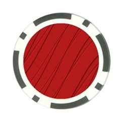 Print Cornell Red Pattern Design Poker Chip Card Guard by dflcprintsclothing