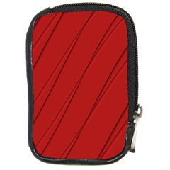 Print Cornell Red Pattern Design Compact Camera Leather Case by dflcprintsclothing