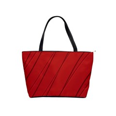 Print Cornell Red Pattern Design Classic Shoulder Handbag by dflcprintsclothing