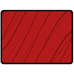 Print Cornell Red Pattern Design Double Sided Fleece Blanket (large) 