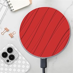 Print Cornell Red Pattern Design Wireless Charger by dflcprintsclothing