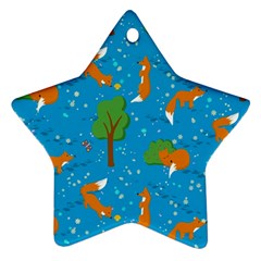 Red Fox In The Forest Ornament (star) by SychEva